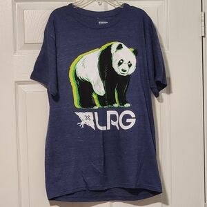 NWOT LRG Lifted Research Group Wavy Panda Young Men's Short Sleeve Tee Shirt.